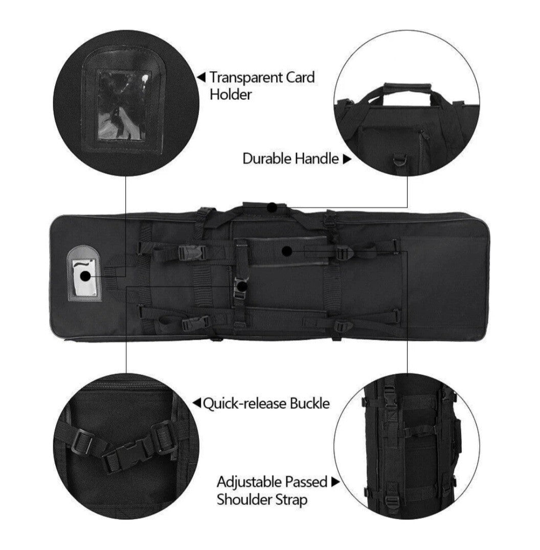 Tactical Outdoor Hunting Shooting Padded Carry Case Air Rifle Gun Slip Bag UK