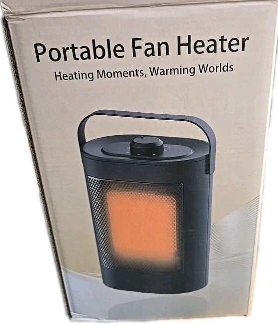 Electric Oscillating Portable Fan Heater with Overheating & Tip-Over Heater Home