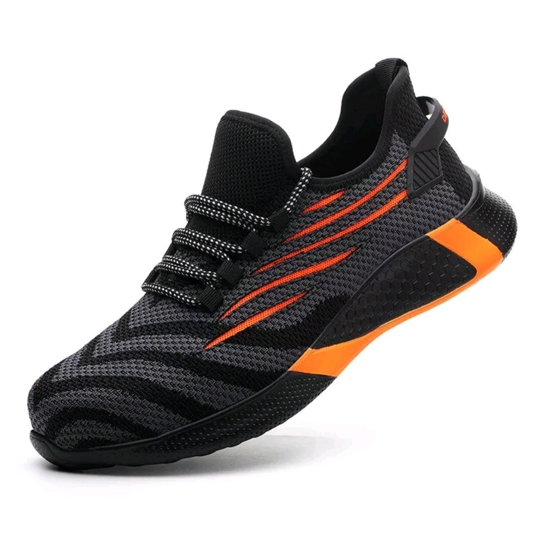 Men’s Steel Toe Safety Shoe Indestructible Work Boots Lightweight Sneaker UK 7.5