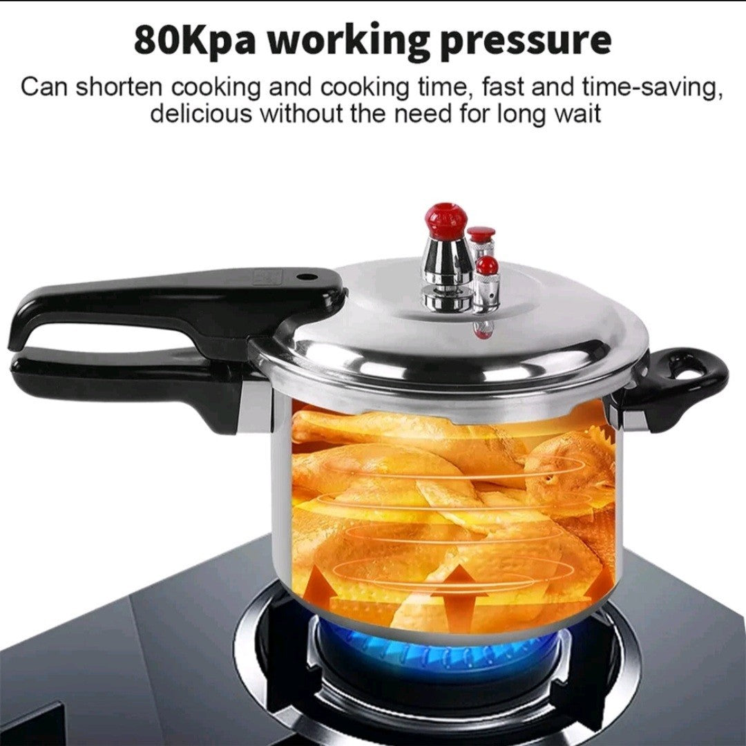 3 Litre Home Dual Handle aluminum Pressure Cooker Kitchen Catering Cookware UK
