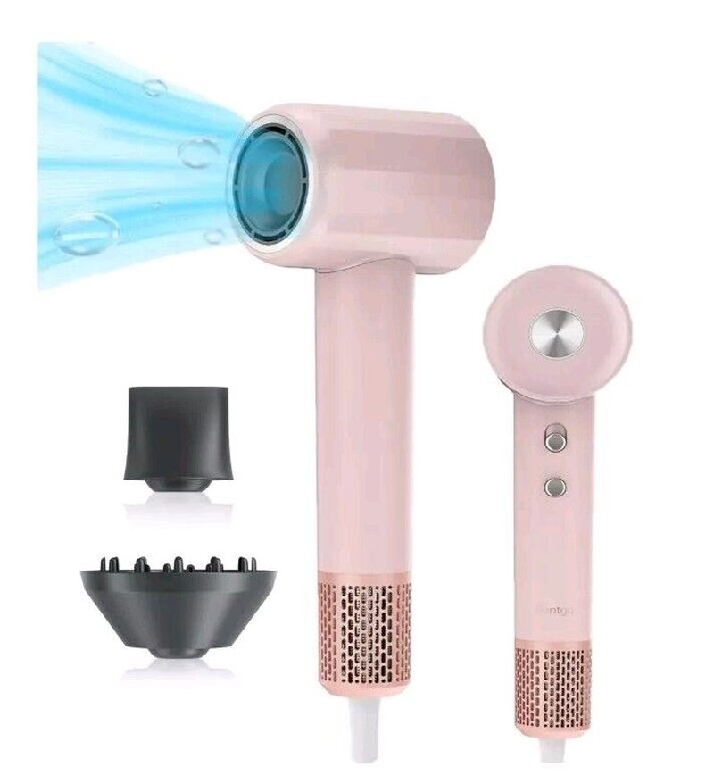 Professional Fentgo High Speed Hair Dryer with Diffuser,Ion Blow Dryer Brushless