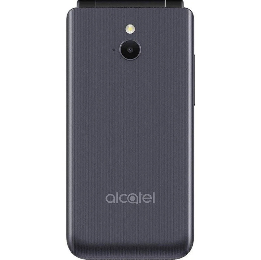New Alcatel 3082x Sim free Flip 4G Lte Big Button Mobile Phone Dark Grey Hd Voic