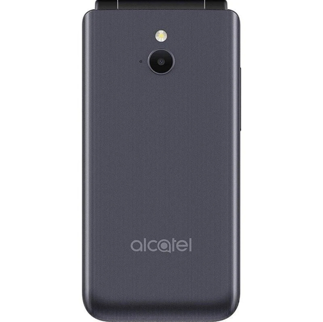 New Alcatel 3082x Sim free Flip 4G Lte Big Button Mobile Phone Dark Grey Hd Voic