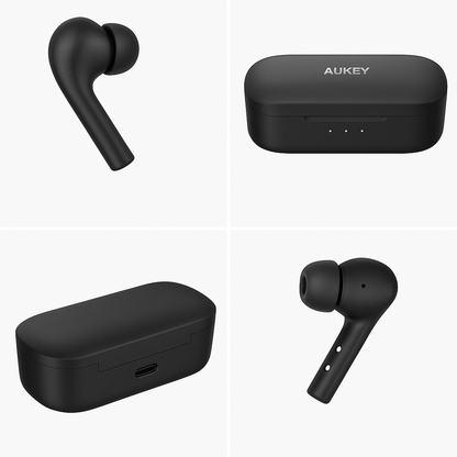 Wireless Bluetooth Earbuds, Aukey EP-T21 True High-Fidelity, IPX7, Long Playtime