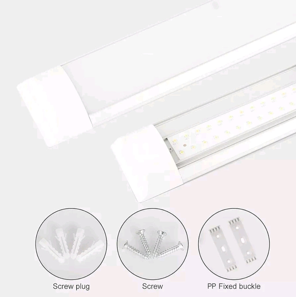 2x 4FT LED Batten Tube Light 40W Ceiling Strip Light 4000K Neutral White 240V Garage Shed