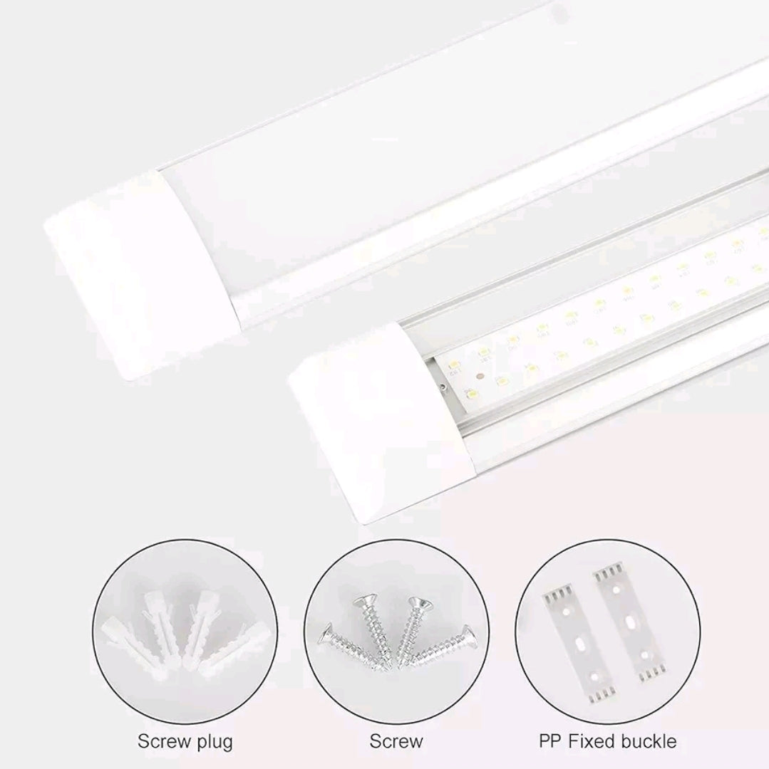 2x 4FT LED Batten Tube Light 40W Ceiling Strip Light 4000K Neutral White 240V Garage Shed