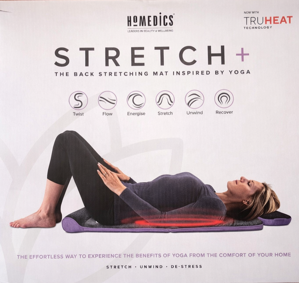 HoMedics Stretch Plus Back Stretching Heat Mat | Yoga Thai Massage Air Bladders
