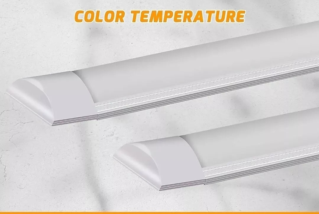 2x 4FT LED Batten Tube Light 40W Ceiling Strip Light 4000K Neutral White 240V Garage Shed