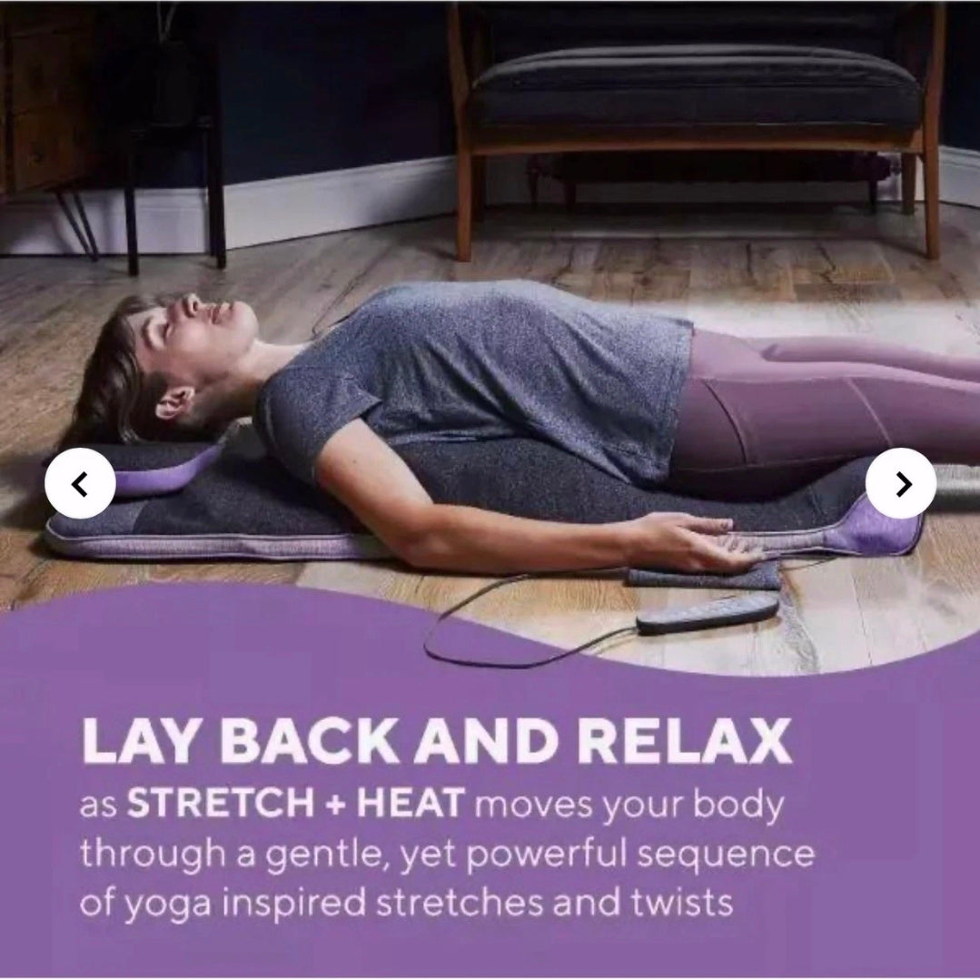 HoMedics Stretch Plus Back Stretching Heat Mat | Yoga Thai Massage Air Bladders