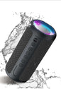Portable Bluetooth Speaker 10W Loud Bass IPX7 Waterproof 30H Playtime LED Light