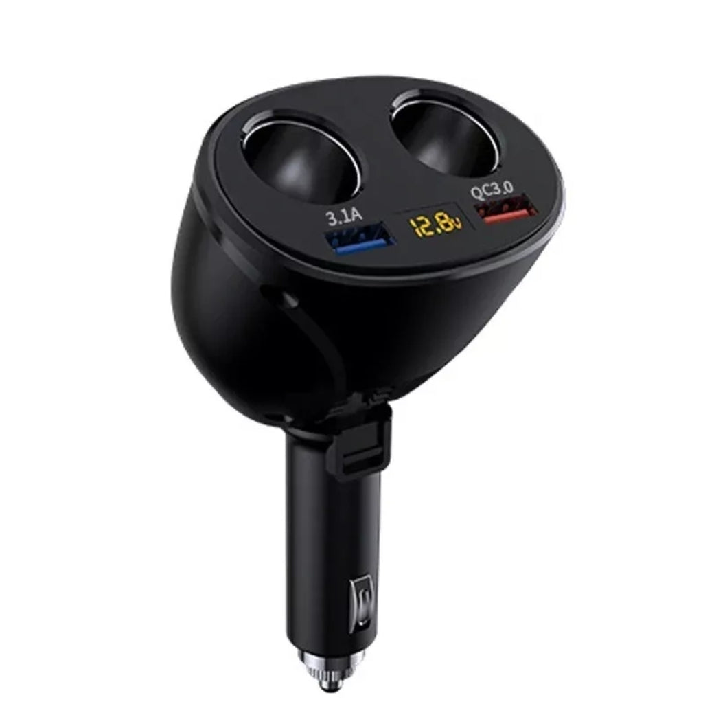 Fast Car Cigarette Lighter Socket Adapter Dual USB Double Plug Charger Splitter
