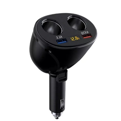 Fast Car Cigarette Lighter Socket Adapter Dual USB Double Plug Charger Splitter