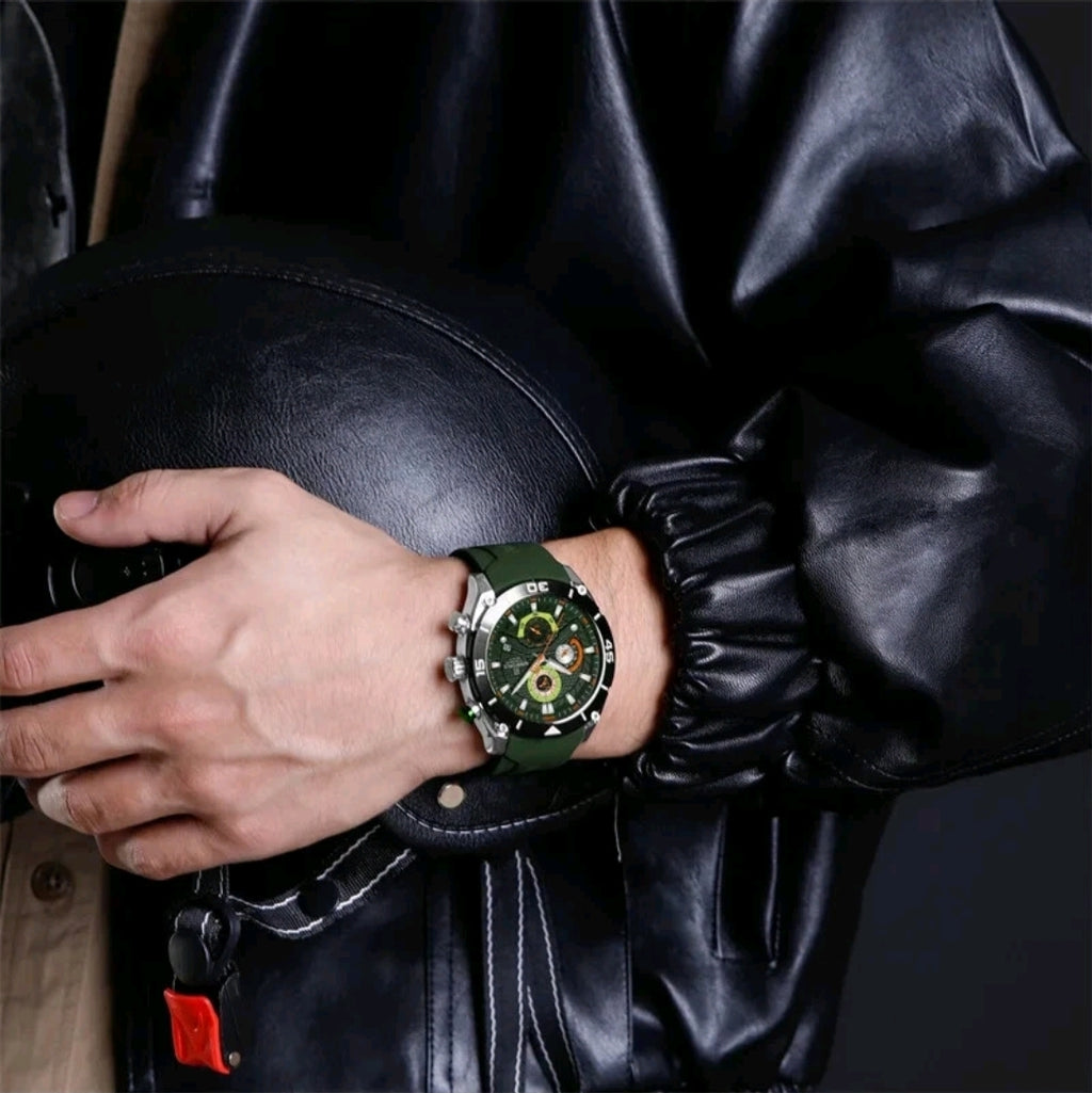 NAVIFORCE Watch for Men Sport Waterproof Quartz Wristwatch Chronograph Military