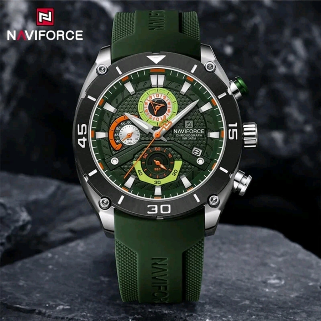NAVIFORCE Watch for Men Sport Waterproof Quartz Wristwatch Chronograph Military