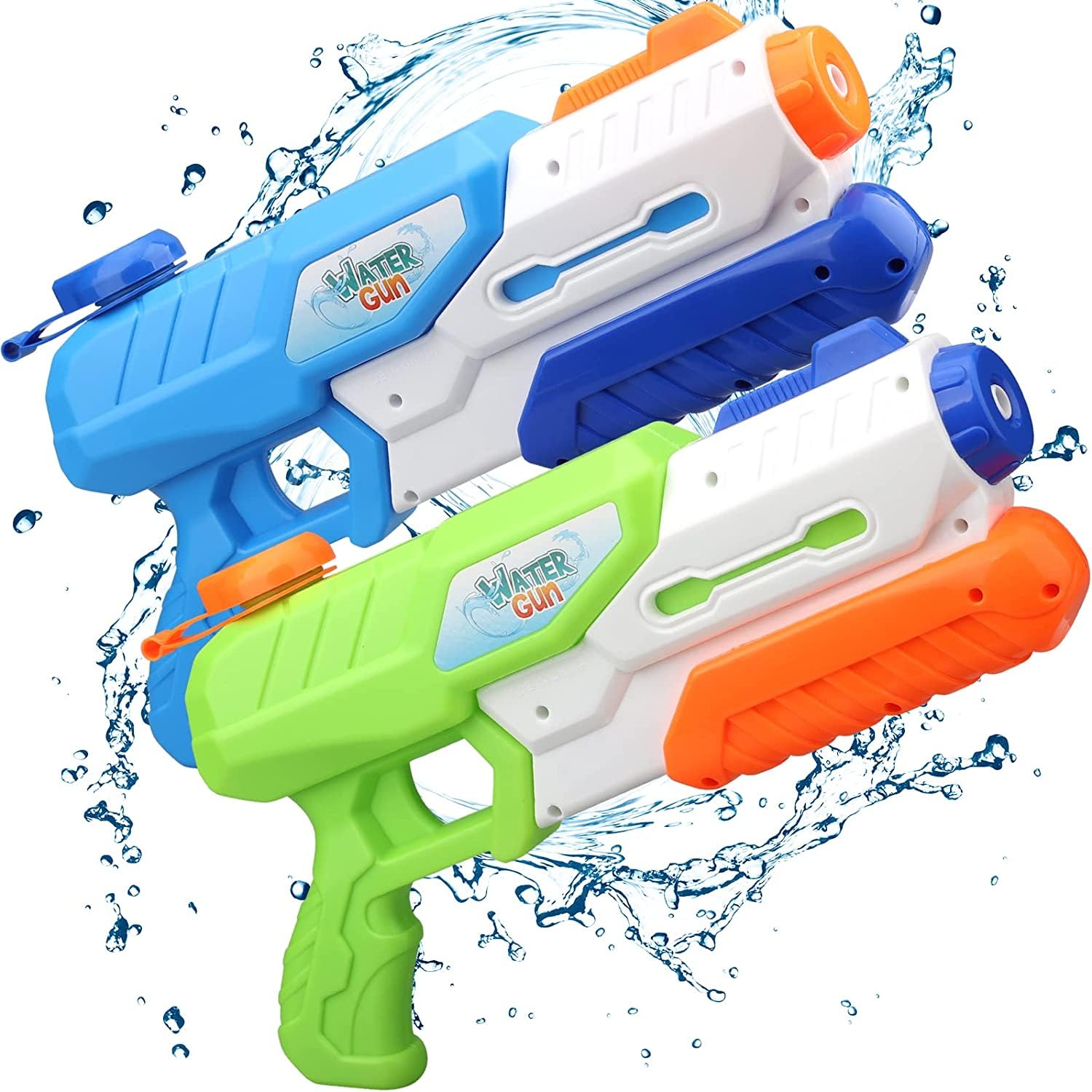 2-Pack Kids Water Guns 950ML Soaker Blaster Toy – Powerful Water Shooter Guns
