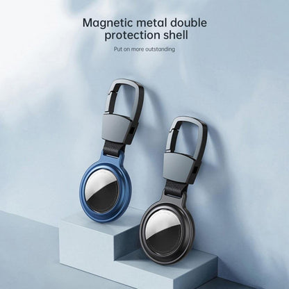 Apple AirTag Holder keychain Magnetic Metal Keyring Carry Case For Air Tag