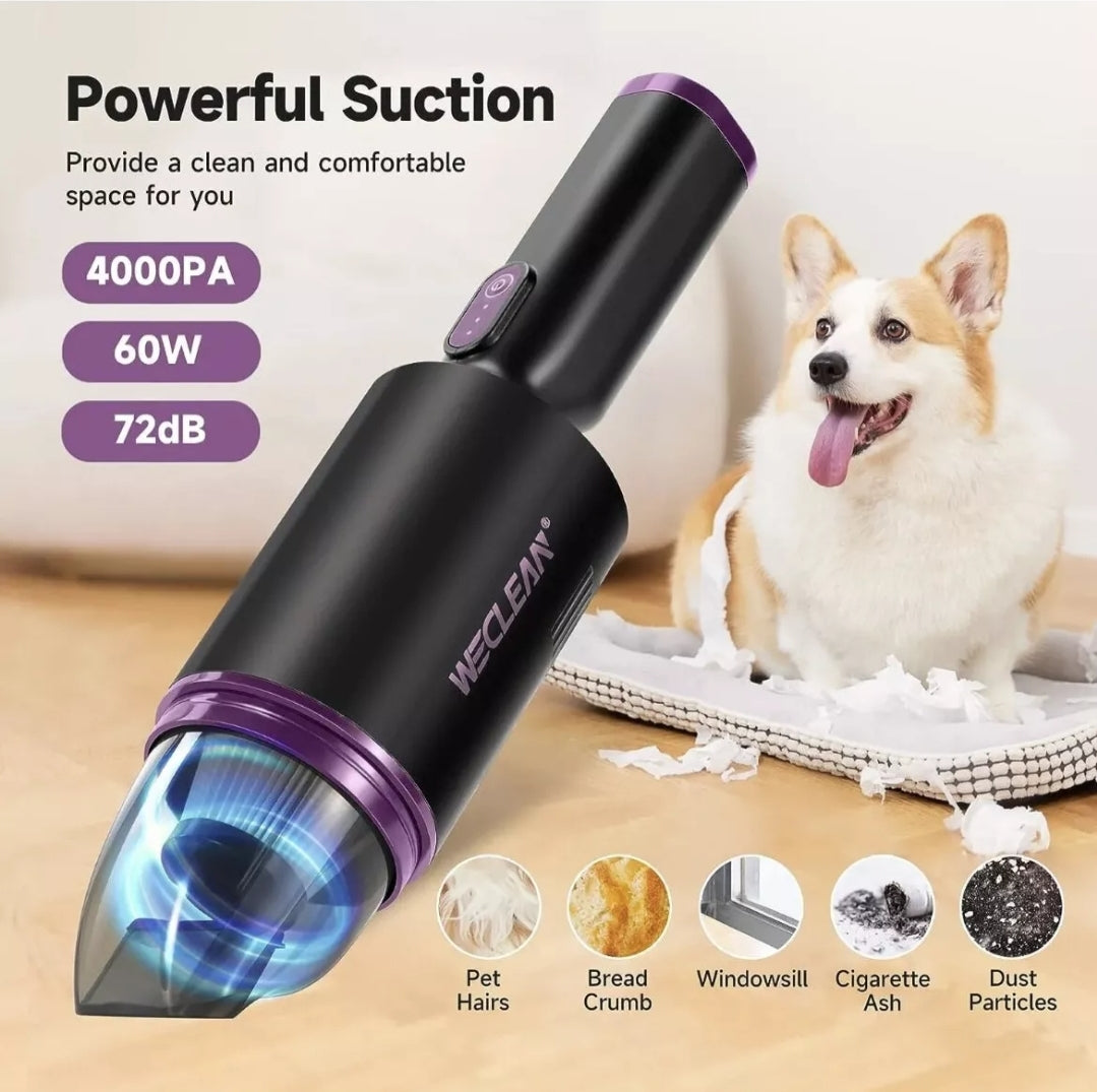 WECLEAN Cordless Handheld Vacuum Cleaner Mini Hoover for Cleaning Car Vacuum