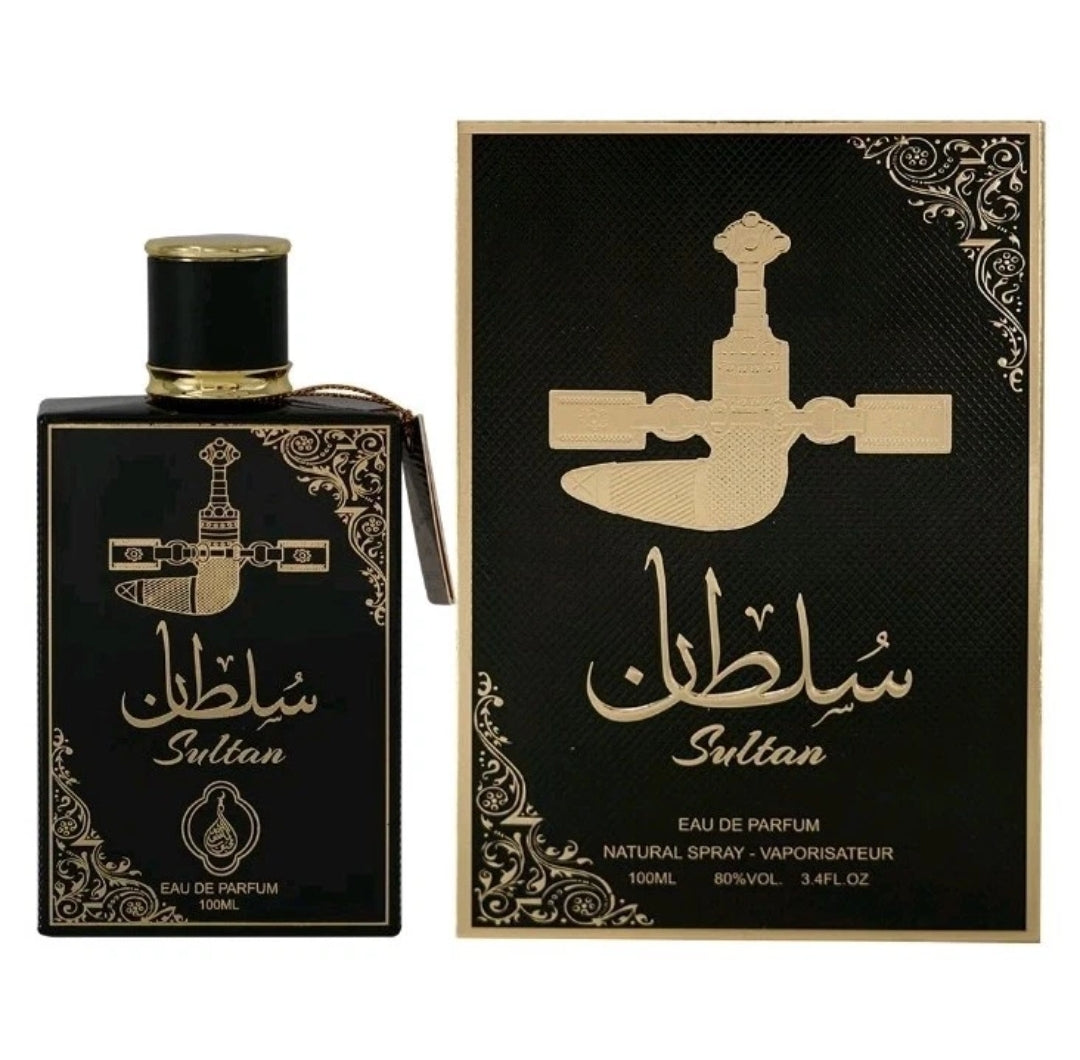 Sultan Black Eau De Parfum 100ml by Mahabub | Long Lasting Arabic Fragrance for Men