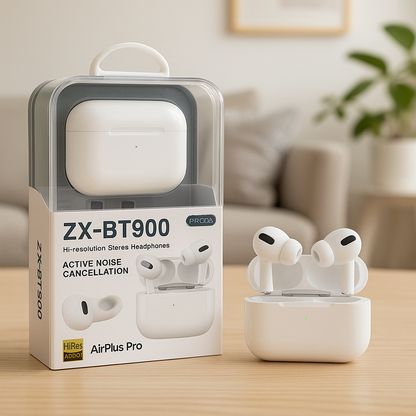ZX-BT900 Wireless Bluetooth Earbuds 5h Play + Charging Case – 280mAh, 10m Range