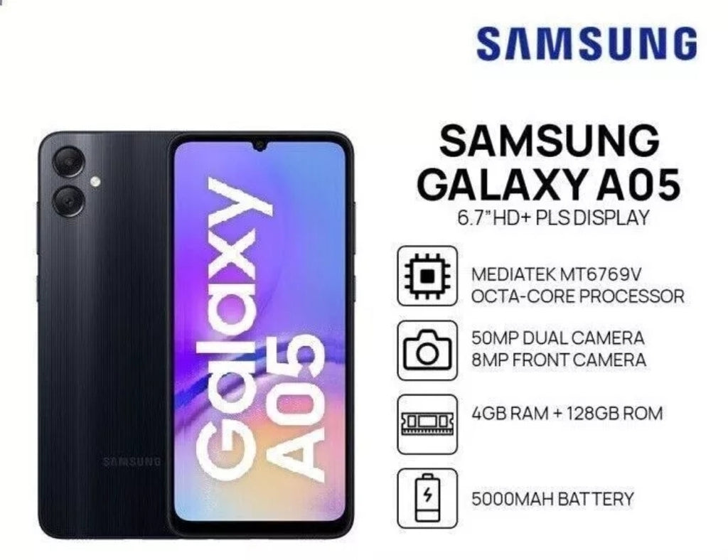 Samsung Galaxy A05 - 6.7" HD+ Display Smartphone
