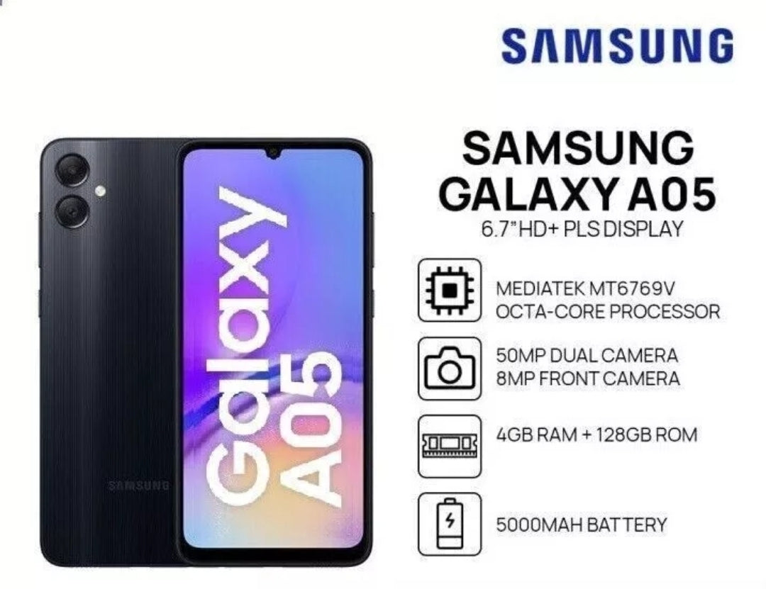 Samsung Galaxy A05 - 6.7" HD+ Display Smartphone