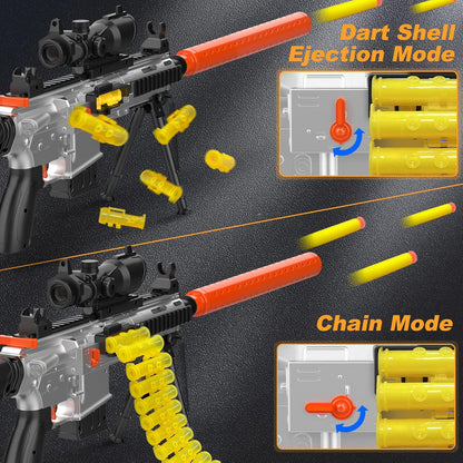 M416 Automatic Toy Guns with Soft Bullet,Kids Shooting Game with Scope, Age 6-12