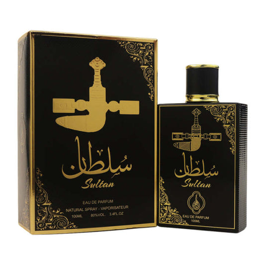 Sultan Black Eau De Parfum 100ml by Mahabub | Long Lasting Arabic Fragrance for Men