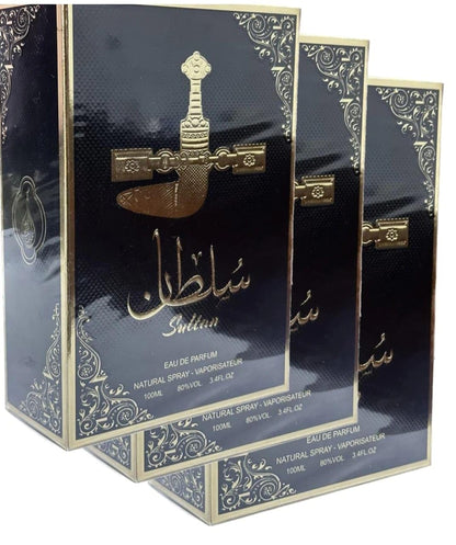Sultan Black Eau De Parfum 100ml by Mahabub | Long Lasting Arabic Fragrance for Men