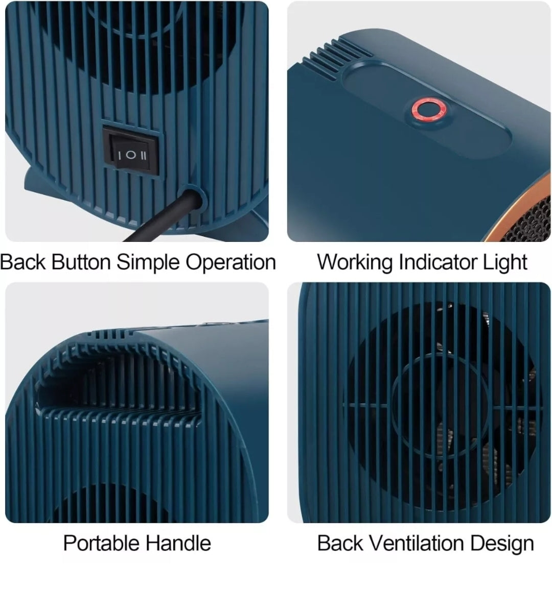 1200W Mini Electric Ceramic Space Heater Portable Heater Warm Fan Home Office Uk
