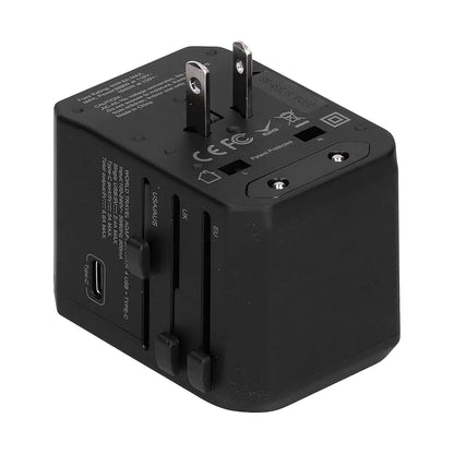 Worldwide Travel Plug adapter with 5 USB Ports - Universal International adapter