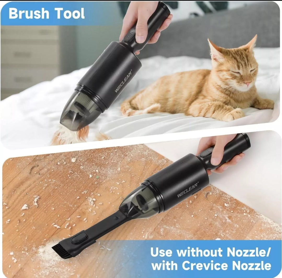 WECLEAN Cordless Handheld Vacuum Cleaner Mini Hoover for Cleaning Car Vacuum