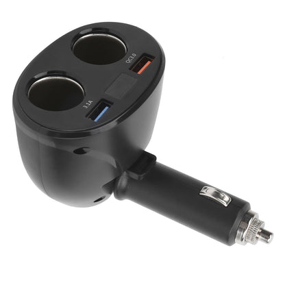 Fast Car Cigarette Lighter Socket Adapter Dual USB Double Plug Charger Splitter