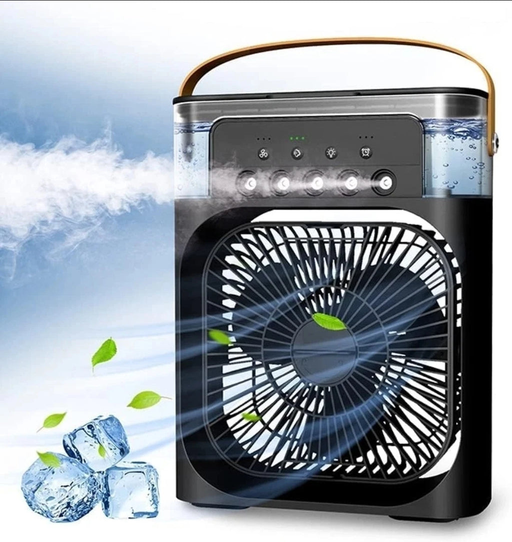 Portable Mini Air Cooler Mist Fan Humidifier – 3-in-1 Cooling Power for Any Room