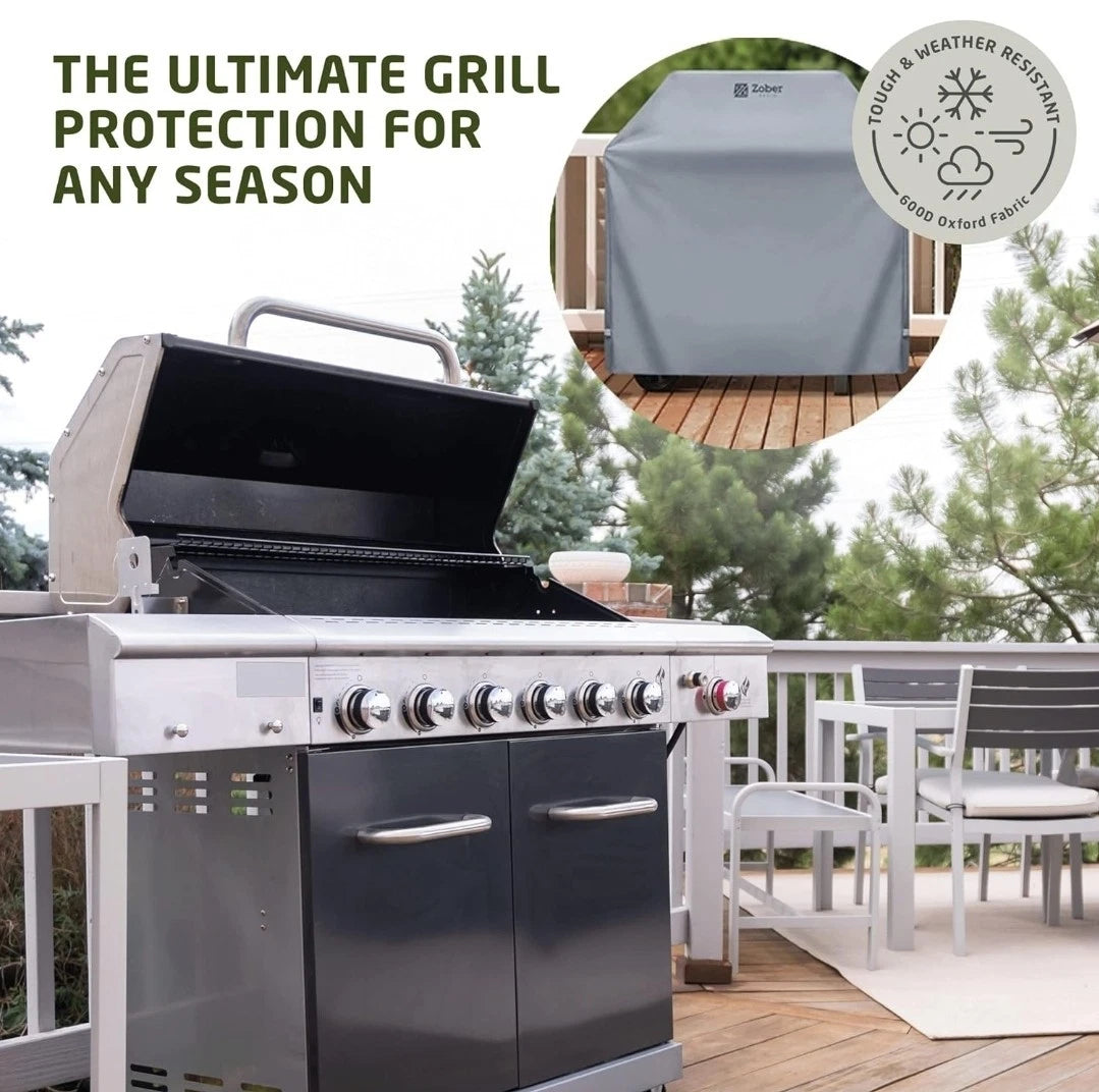 All-Weather BBQ Cover (64" - 162cm) Waterproof Cover With Air Vents-large Size