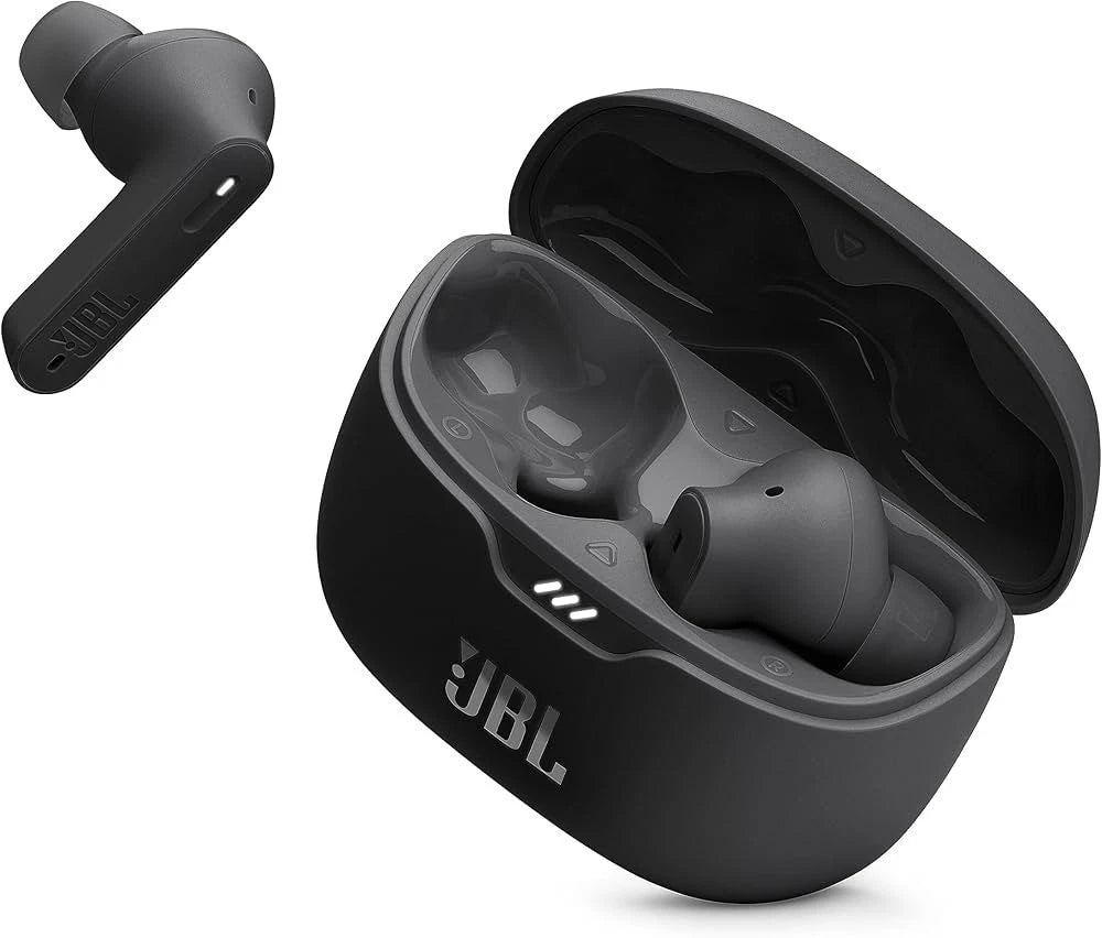 Brand New Genuine JBL Tune Beam, Pure Bass, (Black) - Wireless Bluetooth Earbuds