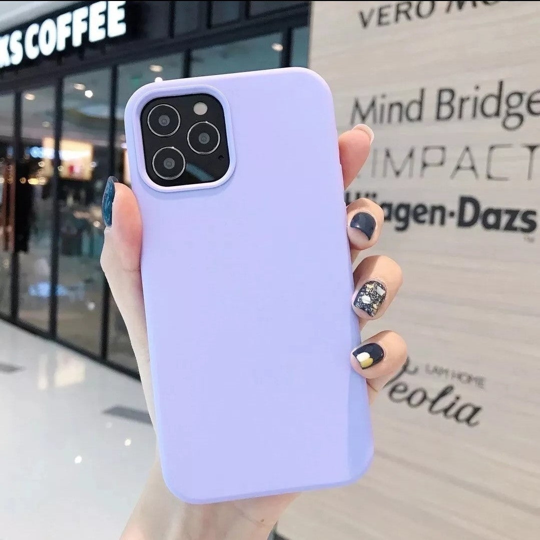 Case Silicone Shockproof For Apple iPhone 12 Mini Back Cover Case, Purple 