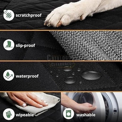 iPuppy 4-in-1 Dog Pets Car Back Seat Cover Protector Waterproof Hammock