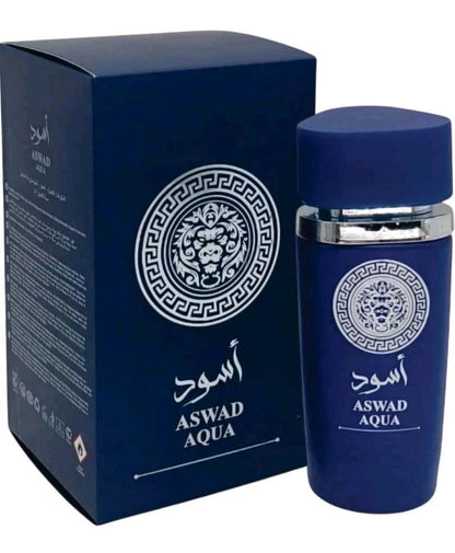 Aswad Aqua Eau De Perfume 100ml Fresh Aquatic Unisex Perfume Long Lasting Scent