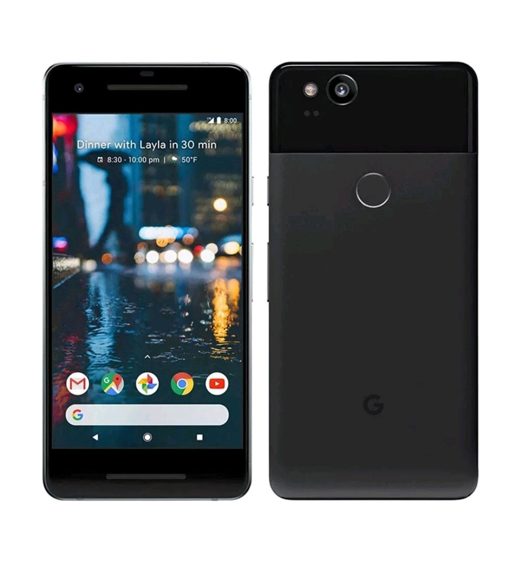 Brand NEW Seald Google Pixel 2 128GB Unlocked Black  Android Mobile 4G/LTE