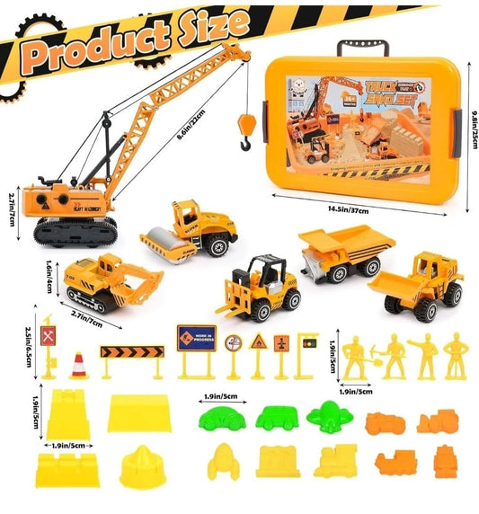 Trucks Set for Kids Boys Toys For 3 And Above kids, Constructions Set+1kg Sand