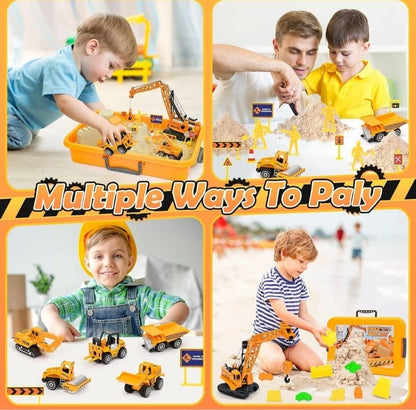 Trucks Set for Kids Boys Toys For 3 And Above kids, Constructions Set+1kg Sand