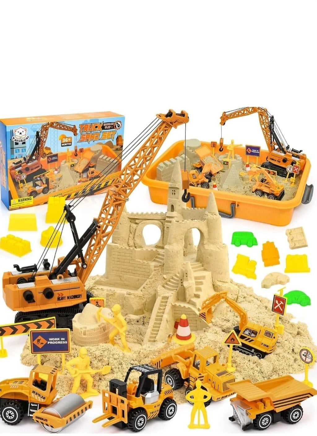 Trucks Set for Kids Boys Toys For 3 And Above kids, Constructions Set+1kg Sand