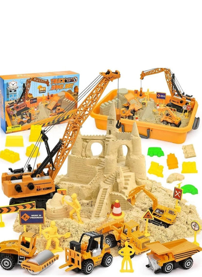 Trucks Set for Kids Boys Toys For 3 And Above kids, Constructions Set+1kg Sand