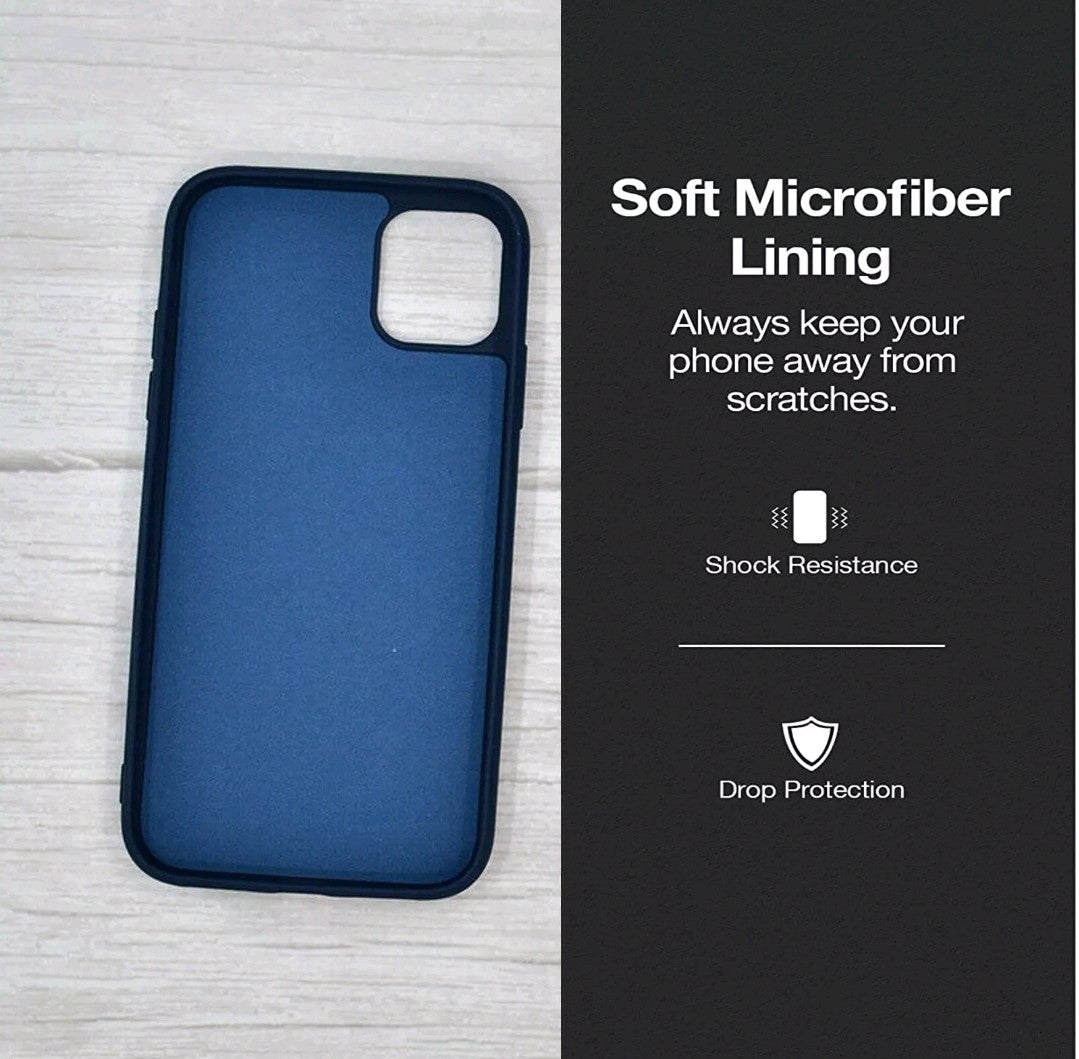 Case Silicone Shockproof For Apple iPhone 12 Mini Back Cover Case, Purple 