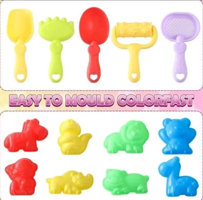 Lorfancy Play Sand Set. Play Sand Sensory Bin With Cute Pet Toys, Cats+1kg Sand