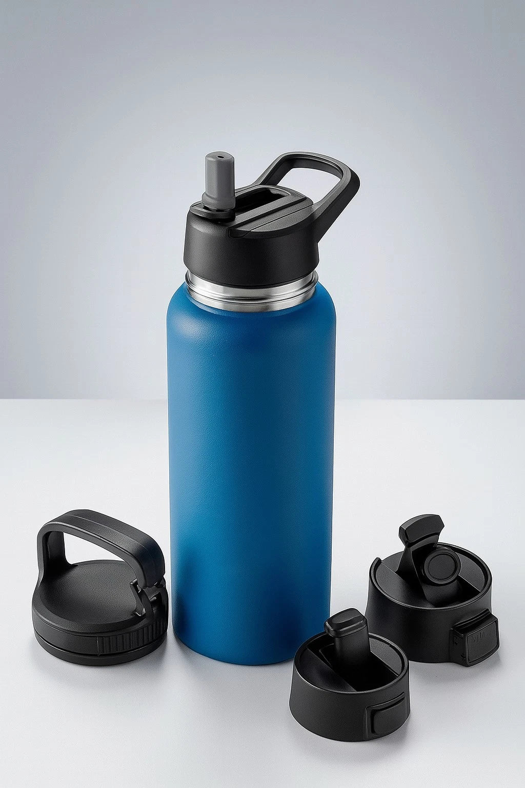 Triple Insulated Stainless Steel Sports Water Bottle 1180ml | Hot & Cold | Straw
