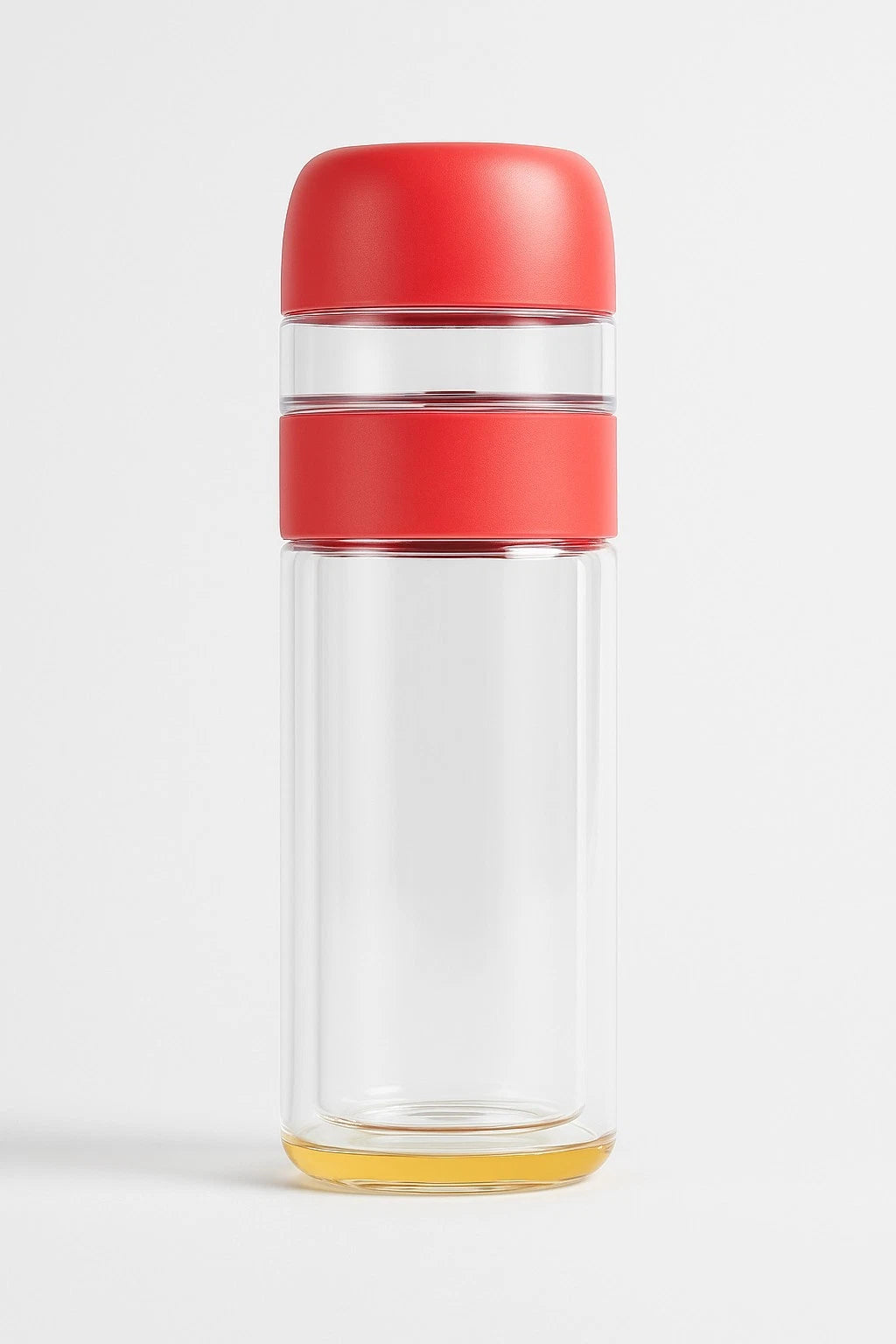 Hydrate Tea Infuser Bottle – 400ML Leak-Proof Glass Travel Mug with Tea Chamber