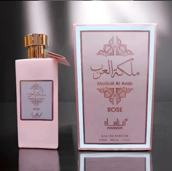 Malikat Al Arab Rose Eau De Parfum 100ml Elegant Floral Perfume for Women scent