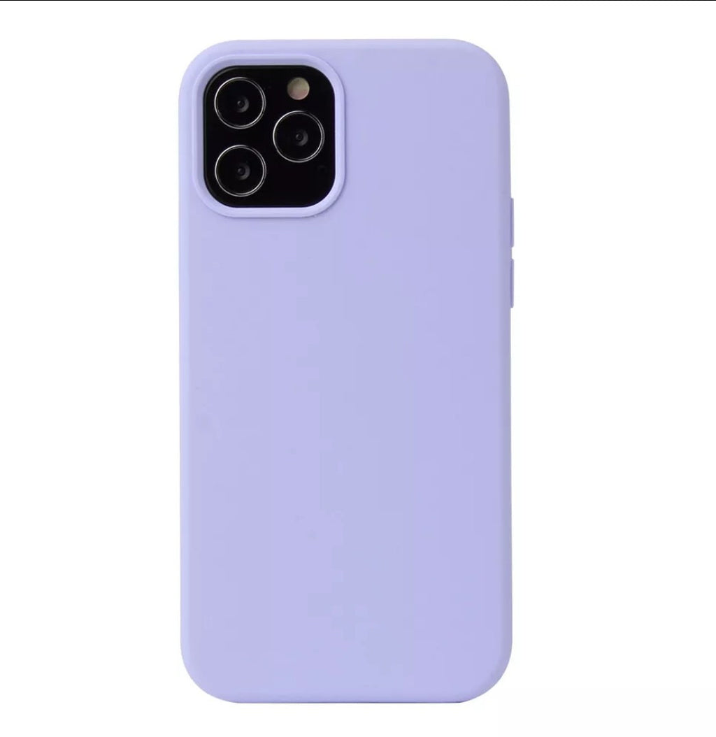 Case Silicone Shockproof For Apple iPhone 12 Mini Back Cover Case, Purple 