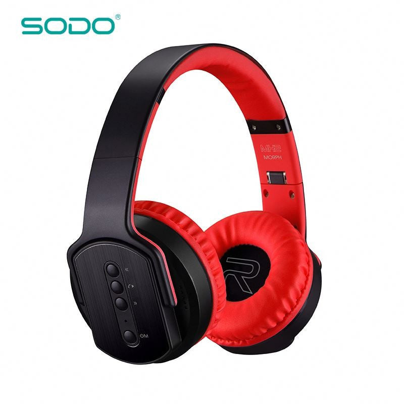 Genuine SODO MH2 Bluetooth Headphones Speakers 2 in 1, SODO Foldable HiFi Stereo